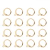 Brinco tranqueta aço inox dourado - 14.5x12 mm (par) IN-152(d)
